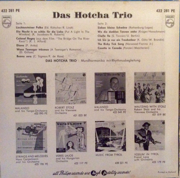 Het Hotcha Trio : Das Hotcha Trio (7", EP)
