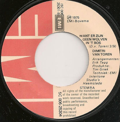 Dimitri Van Toren : Suzan, Jaag De Katten Uit Je Warme Bed (7", Single)