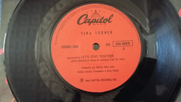 Tina Turner : Let's Stay Together (7", Single)
