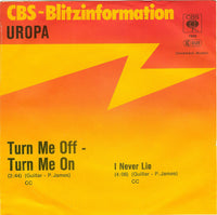 Uropa : Turn Me Off - Turn Me On (7", Single, Promo)