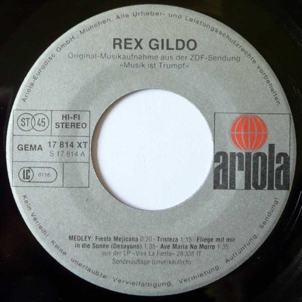 Rex Gildo : Viva La Festa - Rex Gildo In Südamerika (7", Single, Ltd)