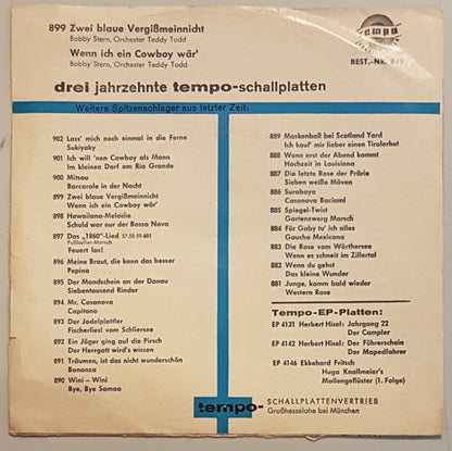 Bobby Stern (3) : Zwei Blaue Vergissmeinnicht (7", Single, Mono)