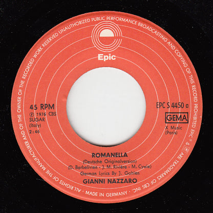 Gianni Nazzaro : Romanella (Deutsche Version) (7", Single)