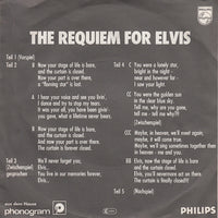 Regina (55) : The Requiem For Elvis  (7", Single)