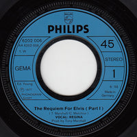 Regina (55) : The Requiem For Elvis  (7", Single)