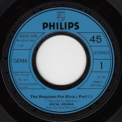 Regina (55) : The Requiem For Elvis  (7", Single)