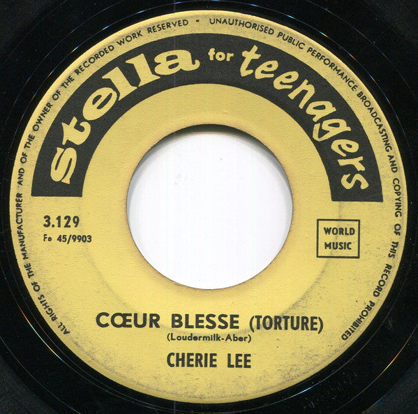 Chérie Lée : Coeur Blesse / Non Monsieur (7", Single)