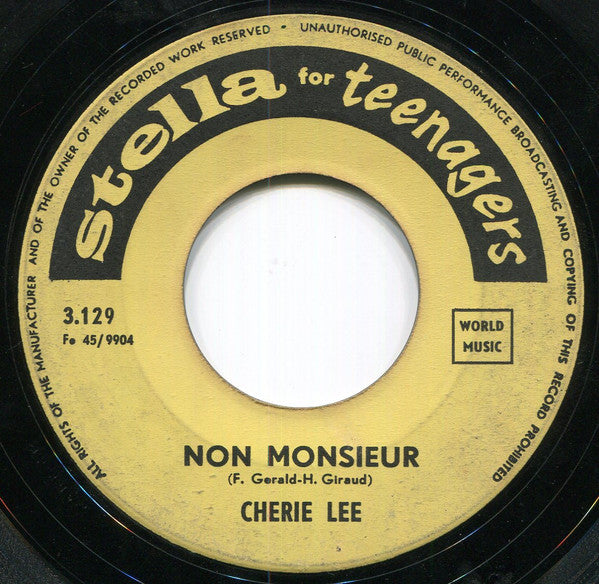 Chérie Lée : Coeur Blesse / Non Monsieur (7", Single)