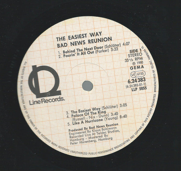 Bad News Reunion : The Easiest Way (LP, Album)