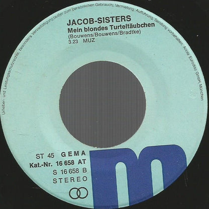 Jakob-Sisters* : Mein Geliebter Johannes (7", Single)