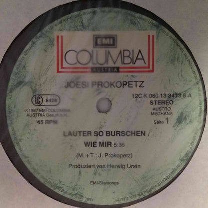 Joesi Prokopetz : Lauter So Burschen Wie Mir (12", Maxi)