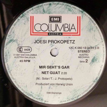Joesi Prokopetz : Lauter So Burschen Wie Mir (12", Maxi)