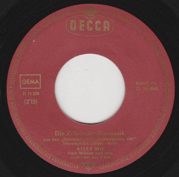 Billy Mo : Es Wird Gebeten, Beim Trompeten Nicht Zu Schießen (7", Single)