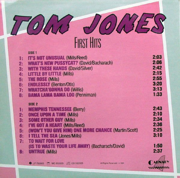 Tom Jones : First Hits (LP, Comp)