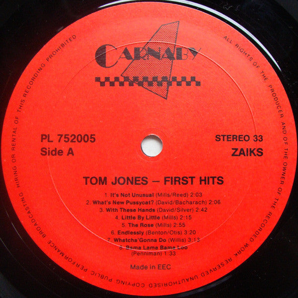 Tom Jones : First Hits (LP, Comp)