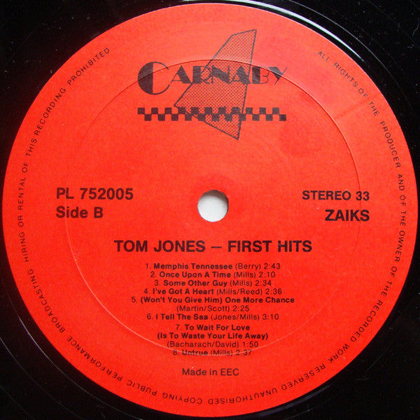 Tom Jones : First Hits (LP, Comp)