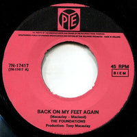 The Foundations : Back On My Feet Again  (7", Single)