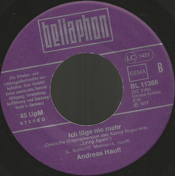 Andreas Hauff : Die Sonne Geht Auf Am Bosporus (7", Single)