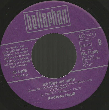 Andreas Hauff : Die Sonne Geht Auf Am Bosporus (7", Single)