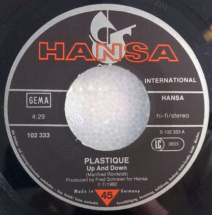 Plastique (3) : Up And Down / A Heart Will Break Tonight (7", Single)