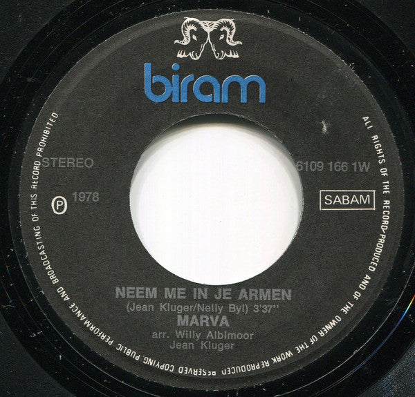 Marva : Neem Me In Je Armen (7", Single)