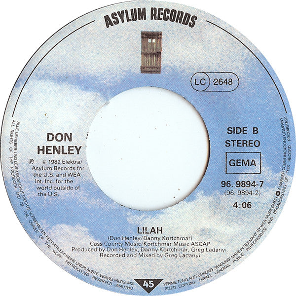 Don Henley : Dirty Laundry (7", Single)