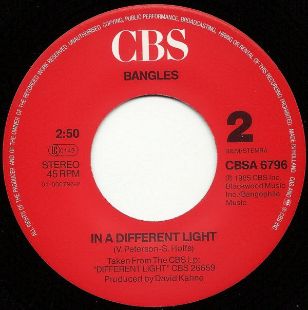 Bangles : Manic Monday (7", Single)