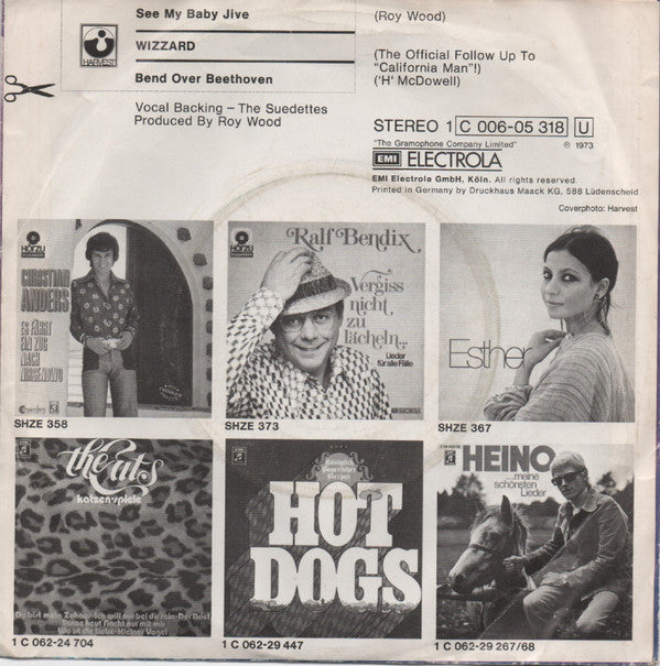 Wizzard (2) : See My Baby Jive (7", Single)