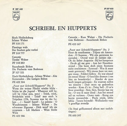 Harmonica Duo K. Schriebl / J. Hupperts : Met Schriebl En Hupperts Langs De Rijn (7")