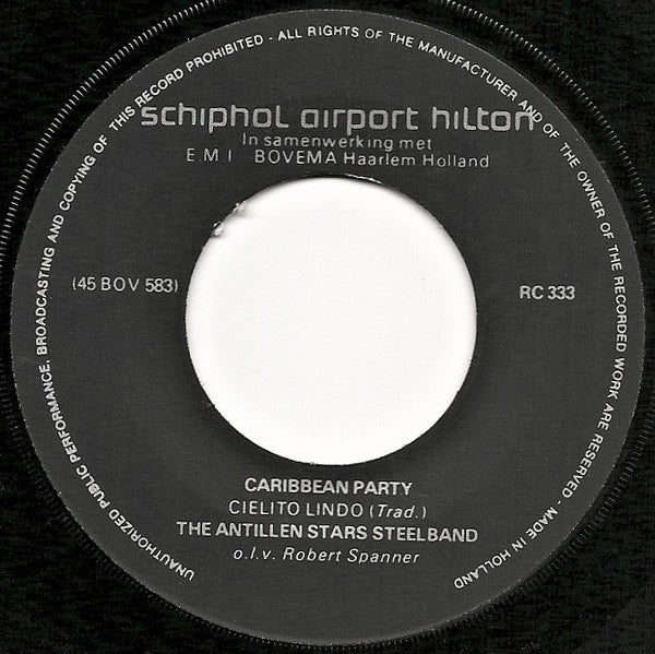 The Antillen Stars SteelBand : Caribbean Party (7", Promo)