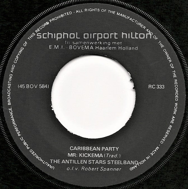 The Antillen Stars SteelBand : Caribbean Party (7", Promo)