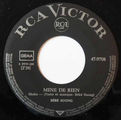 Bébé Hong-Suong : Mon Coeur Soupire / Mine De Rien (7", Single, Mono)