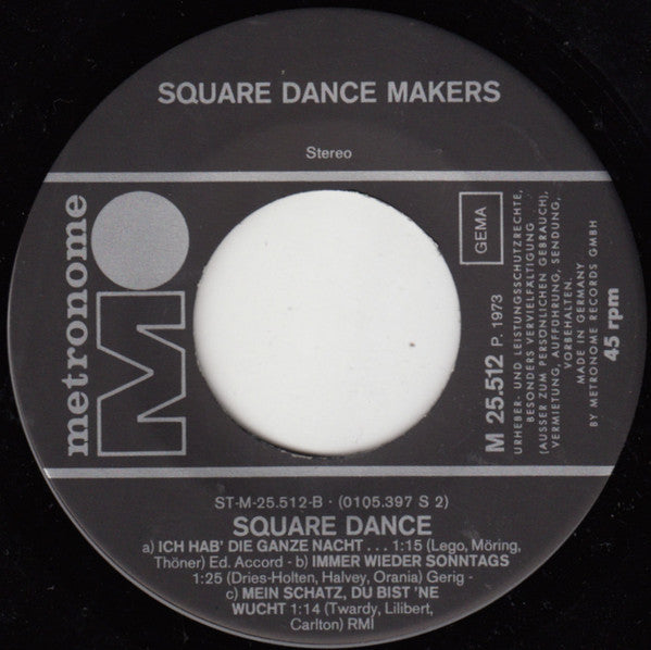 Square Dance Makers : Square Dance (7", Single)