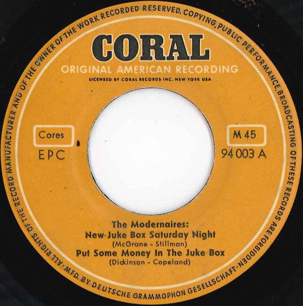 The Modernaires : New Juke Box Saturday Night (7", EP, Mono)