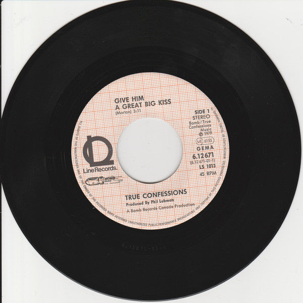 True Confessions : Give Him A Great Big Kiss (7", Single)