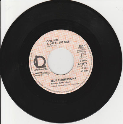 True Confessions : Give Him A Great Big Kiss (7", Single)