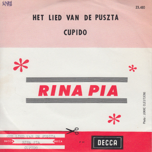 Rina Pia : Het Lied Van De Puszta / Cupido (7", Single, Mono)