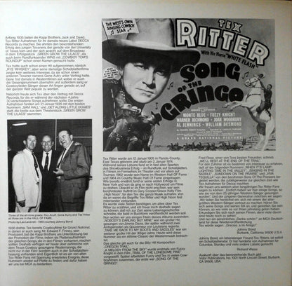 Tex Ritter : The Singing Cowboy (2xLP, Comp)
