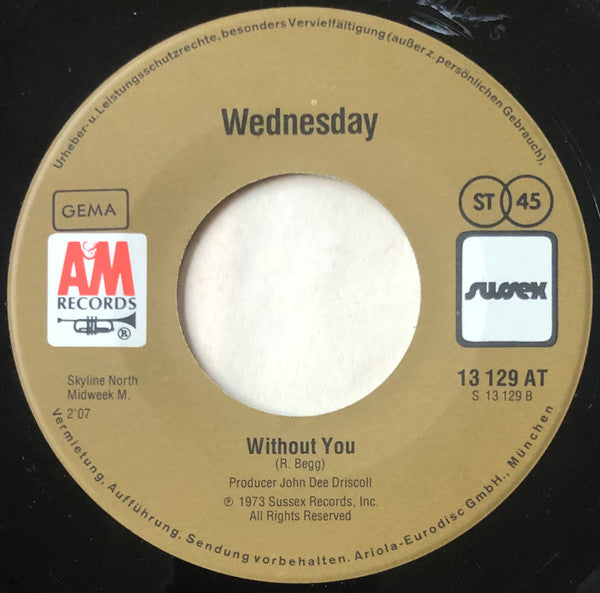Wednesday (3) : Last Kiss  (7", Single)