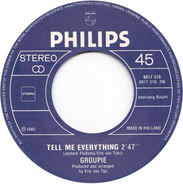 Groupie (4) : One, Two , Three (7", Single)