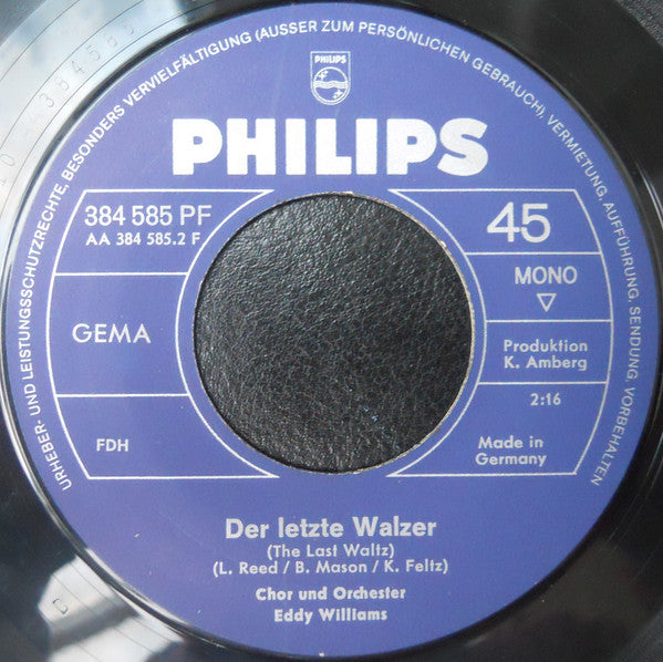 Eddy Williams' Orchestra : Wärst Du Doch In Düsseldorf Geblieben (7", Single, Mono)