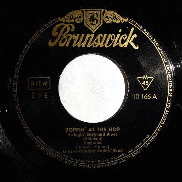 Lawson-Haggart Rockin' Band : Boppin' At The Hop (7", EP)
