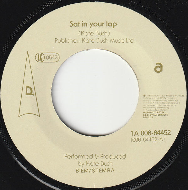 Kate Bush : Sat In Your Lap. (7", Single)