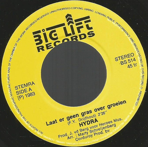 Hydra (12) : Laat Er Geen Gras Over Groeien (7", Single)