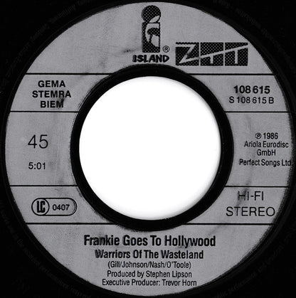 Frankie Goes To Hollywood : Warriors (Of The Wasteland) (7", Single)