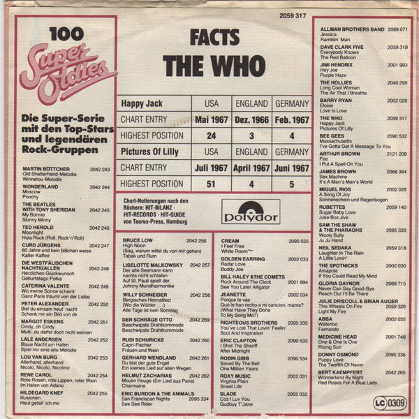 The Who : Happy Jack / Pictures Of Lily (7", Single)