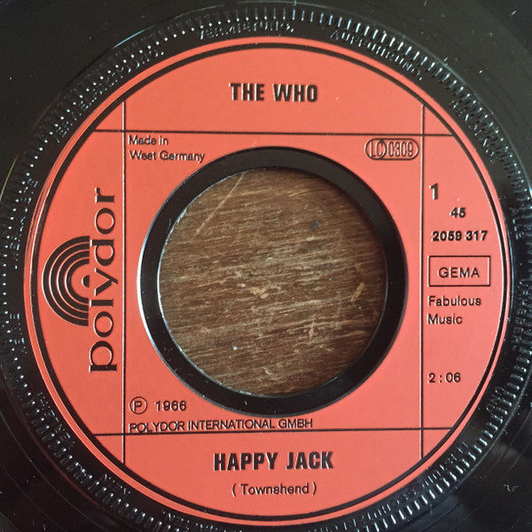 The Who : Happy Jack / Pictures Of Lily (7", Single)