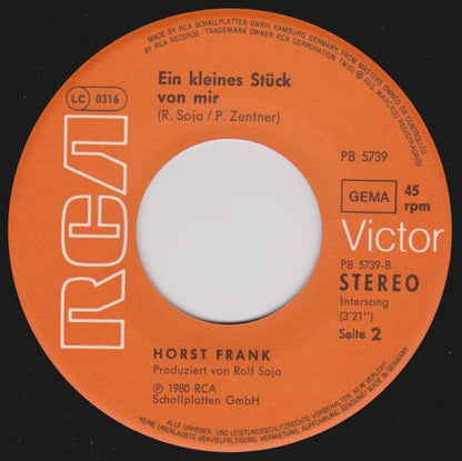 Horst Frank : Wo Sind Die Mädchen (7", Single)