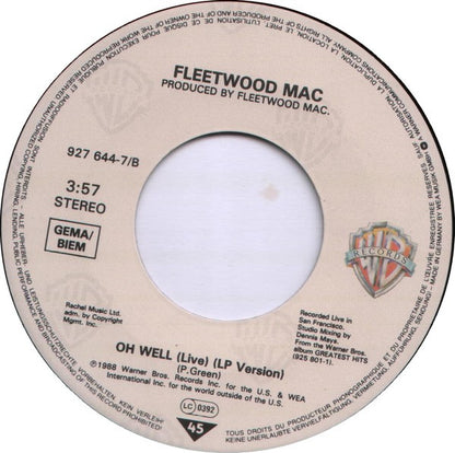 Fleetwood Mac : As Long As You Follow (7", Single)