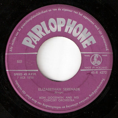 Ron Goodwin And His Orchestra : Elizabethan Serenade / Red Cloak (7", Single)